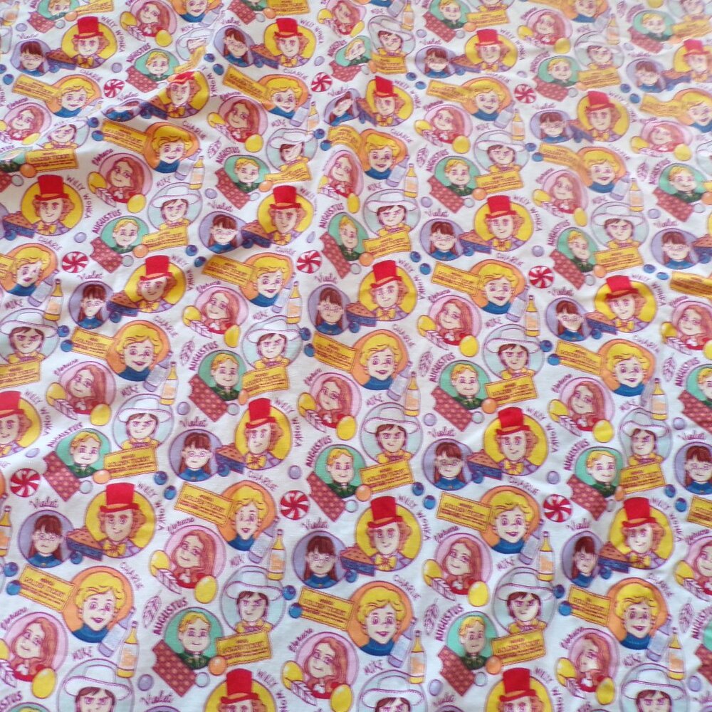 Willy Wonka & The Chocolate Factory Cotton Fabric 1 Yard + 29"